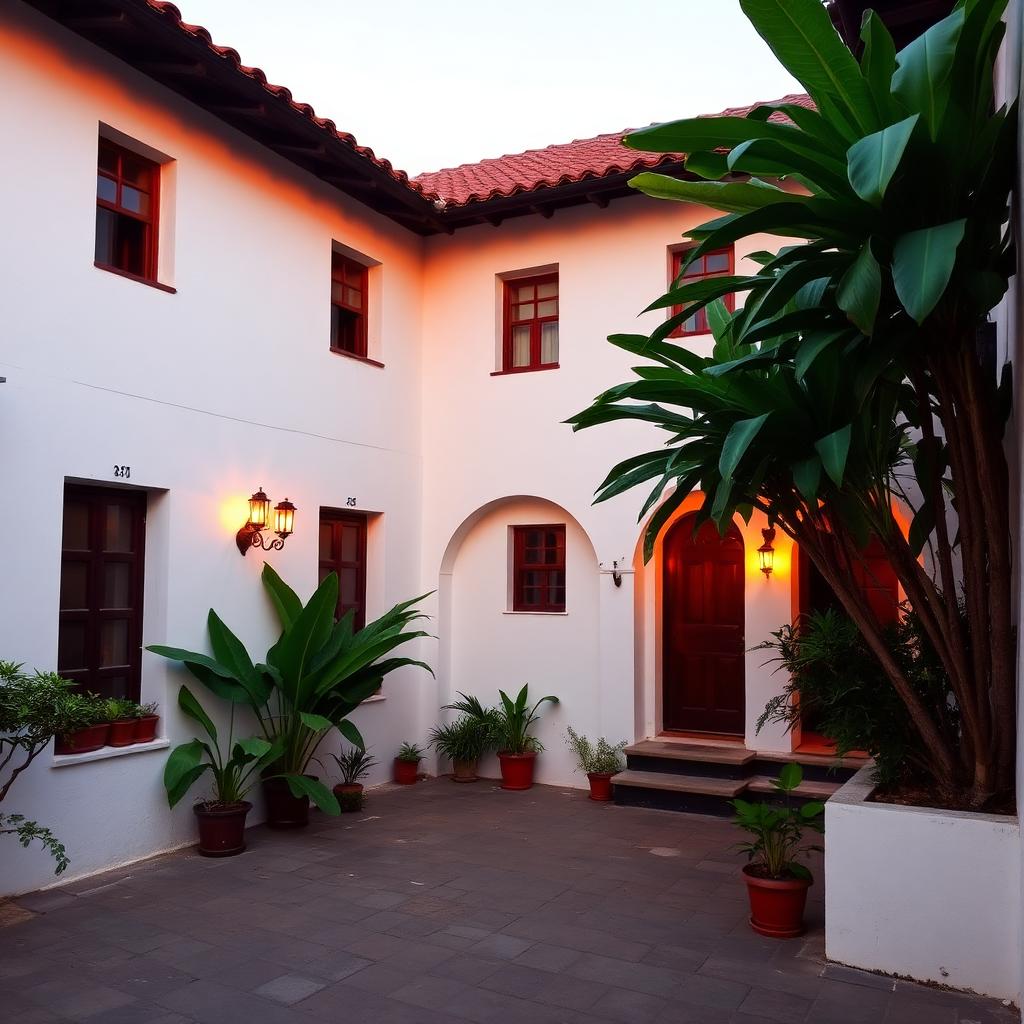 Patio de la Casa Museo al atardecer